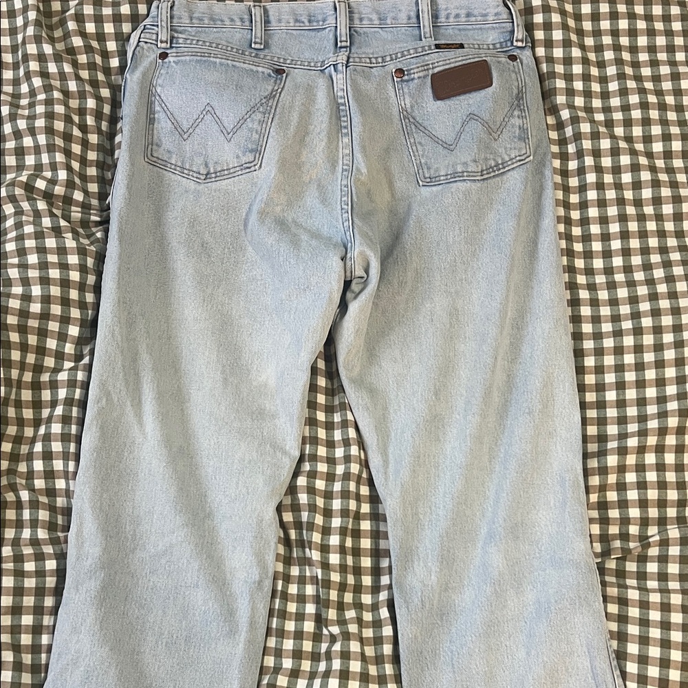 Wrangler Men's Straight white wash Jeans